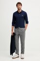 Хлопковый лонгслив Lacoste PH4013 тёмно-синий AW24