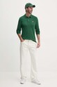Lacoste longsleeve din bumbac PH4013 verde AW24