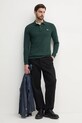 Lacoste longsleeve din bumbac PH4013 verde AW24