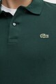 Bombažna majica z dolgimi rokavi Lacoste PH4013 zelena
