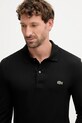 Хлопковый лонгслив Lacoste чёрный PH4013