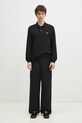 Lacoste cotton longsleeve top PH4013 black