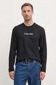 Calvin Klein longsleeve bawełniany czarny K10K112396