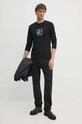 Tričko s dlouhým rukávem Guess M4BI34.J1314 černá AW24