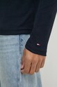 Хлопковый лонгслив Tommy Hilfiger MW0MW36451 тёмно-синий
