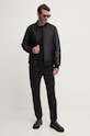 Tommy Hilfiger longsleeve din bumbac MW0MW36501 negru AW24
