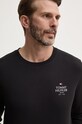Tommy Hilfiger longsleeve din bumbac negru MW0MW36501