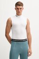 Under Armour t-shirt treningowy HG Armour Comp Mock z elastanem biały 1361521
