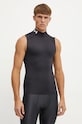 Μπλουζάκι προπόνησης Under Armour HG Armour Comp Mock slim μαύρο 1361521