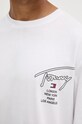 Tommy Jeans longsleeve bawełniany DM0DM20105 biały