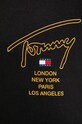 Tommy Jeans longsleeve din bumbac DM0DM20105 negru