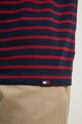 Tommy Jeans longsleeve din bumbac DM0DM20603 burgundia
