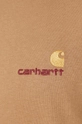 Carhartt WIP cotton longsleeve top American Script I029955.2FSXX beige