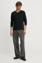 Бавовняний лонгслів ZADIG&VOLTAIRE JMTN01630 чорний AW24