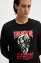 Хлопковый лонгслив ZADIG&VOLTAIRE чёрный JMTS00653