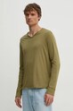 Îmbrăcăminte ZADIG&VOLTAIRE longsleeve din bumbac JMTN00251 verde