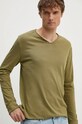 ZADIG&VOLTAIRE longsleeve din bumbac verde JMTN00251