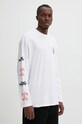 Odzież Volcom longsleeve bawełniany x KEUTCHI A3632407 biały