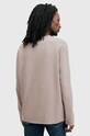 Ρούχα Βαμβακερή μπλούζα με μακριά μανίκια AllSaints ROWE M027JB μπεζ