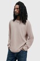 AllSaints longsleeve din bumbac ROWE bej M027JB