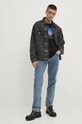 Karl Lagerfeld Jeans longsleeve din bumbac 246D1708 negru AW24