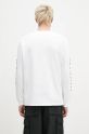 Aries top a maniche lunghe in cotone Wolf Longsleeve Tee bianco AR6002202