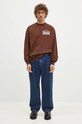 Aries longsleeve din bumbac Temple Longsleeve Tee AR6066602 maro