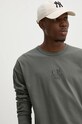 C.P. Company longsleeve din bumbac verde 17CMTS182A005697G