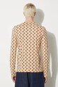 Îmbrăcăminte Marine Serre tricou Recycled Moon Jersey Second Skin Regular Top MTO116A.CJER0001 bej