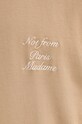 Bavlněné tričko s dlouhým rukávem Drôle de Monsieur Le T-Shirt Slogan ML E.TS220.CO002.IBN béžová