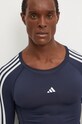 Лонгслив для тренировок adidas Performance Techfit тёмно-синий IW0657