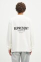Oblečení Bavlněné tričko s dlouhým rukávem Represent Represent Owners Club OCM41119.072 bílá