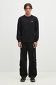 Бавовняний лонгслів A Bathing Ape One Point Longsleeve 1K80111017 чорний