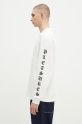 PLEASURES top a maniche lunghe in cotone Oe Heavyweight Long Sleeve P24F045 bianco AW24