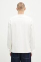 Oblečenie Bavlnené tričko s dlhým rukávom PLEASURES Oe Heavyweight Long Sleeve P24F045 biela