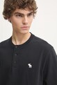 Abercrombie & Fitch longsleeve bawełniany czarny KI124.4534.900