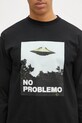 Хлопковый лонгслив No Problemo Visitors чёрный NP60024.02