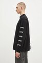 032C longsleeve din bumbac ''Nerve Shatter'' Boxy Longsleeve F24.URC.0251.050 negru AW24