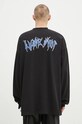 Odzież 032C longsleeve bawełniany ''Office Fruit'' Oversized Longsleeve F24.URC.0271.050 czarny