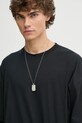 Études Studio camicia a maniche lunghe nero H24MMTSH187