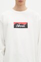 Nanga longsleeve Eco Hybrid Box Logo Longsleeve biały NW2431.1E150.A