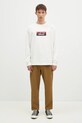 Nanga longsleeve Eco Hybrid Box Logo Longsleeve NW2431.1E150.A alb