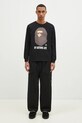 A Bathing Ape cotton longsleeve top By Bathing Ape Longsleeve 1K80111015 black