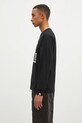 A Bathing Ape cotton longsleeve top I Love Bape Longsleeve 1K80111022 black AW24