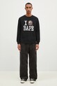 A Bathing Ape cotton longsleeve top I Love Bape Longsleeve 1K80111022 black