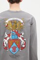 NEIGHBORHOOD top a maniche lunghe in cotone Tee Longsleeve-13 grigio 242PCNH.LT13
