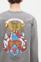 Bavlněné tričko s dlouhým rukávem NEIGHBORHOOD Tee Longsleeve-13 šedá 242PCNH.LT13