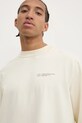 Abercrombie & Fitch longsleeve din bumbac bej KI123.4080.100