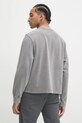 Oblečení Bavlněné tričko s dlouhým rukávem Abercrombie & Fitch KI123.4080.140 šedá