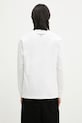 Îmbrăcăminte AAPE longsleeve din bumbac Moon Face Logo AAPLTM1540XXN alb